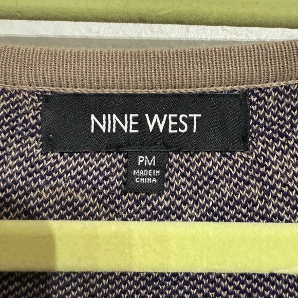 Nine West Purple Mini Sweater Dress Sz MP - Picture 5 of 11